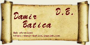 Damir Batica vizit kartica